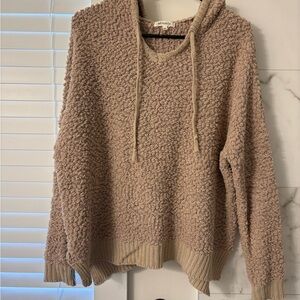 Miracle Chunky Knit Hooded Sweater - Taupe Beige